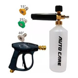 Pistola Corta Foam Lance Profesional Acople Rapido + 3 Picos