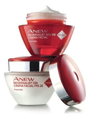 Set X 2 Avon Anew Reversalist Crema Facial  Cuello Día Noche