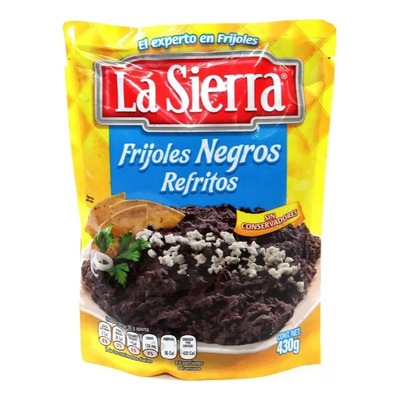 Bolsa De Frijoles Negros Refritos La Sierra, Contenido 430g | MercadoLibre
