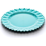 Plato De Sitio Azul 33cm Decorativo Tiendas Landmark