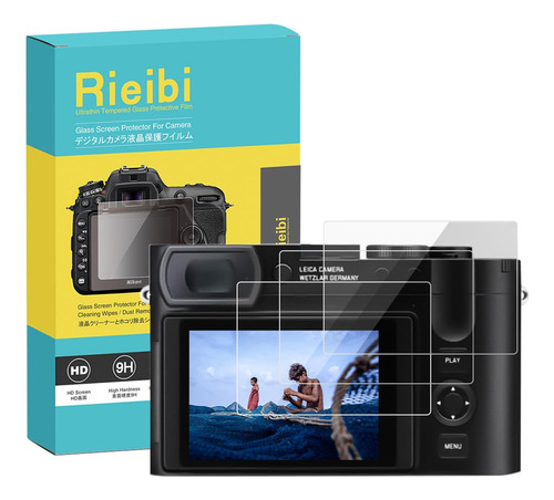 (3 Paquetes) Rieibi Protector De Pantalla Para Cámara Leica 