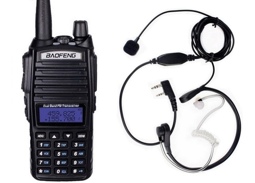 Radio Ht Dual Band Uhf Vhf Baofeng Uv-82 + Laringofone Ptt