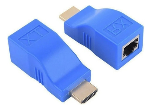 Extensor Alargue De Hdmi Macho Hembra Para Rj45 30 Metros