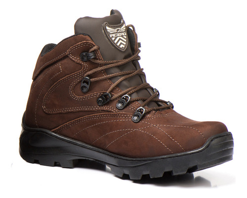 Bota Coturno Adventure Acero Couro Leve Caminhada Trakking