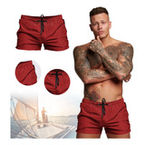 Short Deportivo Verano Hombre Pantalones Cortos De Playa