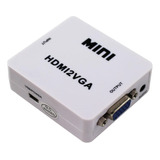 Adaptador De Convertidor De Audio Y Video Tv Hdmi A Vga 1080