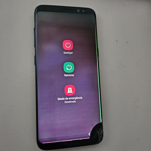 Samsung Galaxy S8 Com Tela Marcada E Quebrada Funcionando