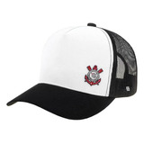 Boné Corinthians Silk Frontal E Bordado Traseiro Trucker