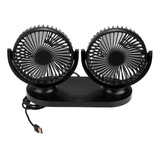 Ventilador Portátil De Doble Cabeza Usb Para Coche, Ventilac