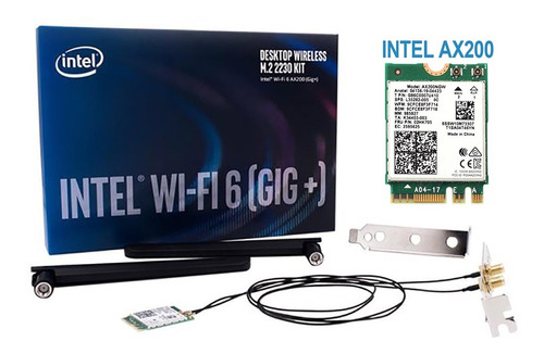 Kit Placa Wifi 6 Bluetooth 5 Pc Escritorio Intel Ax200 Ngw