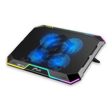 Base Refrigerante Gamer J&r Brjr-014 4 Fan 5 Niveles Rgb