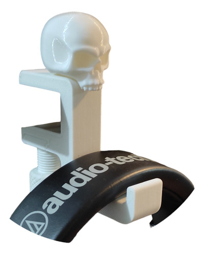 C Soporte Base Audífonos Diadema Gamer Escritorio Calavera