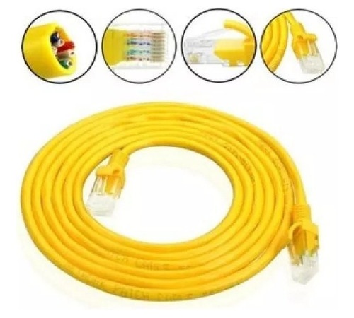 Cable De Red Rj45 Cat 5e 10 Metros Internet Ethernet Armado 