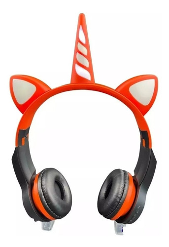 Auricular Inalámbrico Bt Noga 474bt Unicornio Naranja/negro