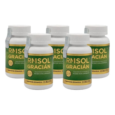 X5 Rmsol Gracián 5 Frascos 150 Tomas Sin Sabor Natural | MercadoLibre
