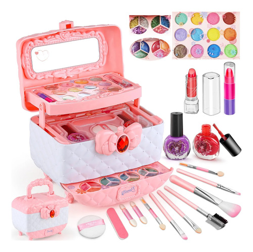 Kit De Maquiagem Para Meninas Maquiagem Infantil Lavável