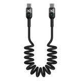 Cable Tipo C A Tipo C Mcdodo Espiral Retractil 1.8m