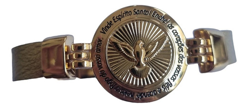 Pulseira Feminina Espirito Santo Em Couro Legítimo 