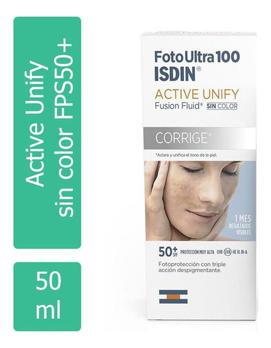 Foto Ultra 100 Active Unify Sin Color Fps50+ Con 50 Ml