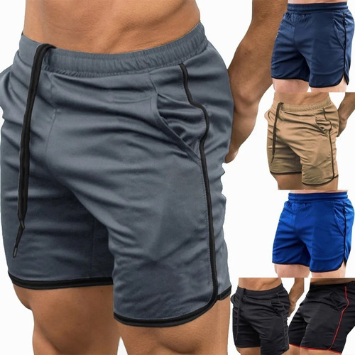 Gym Short Deportivo Slim Fit Cómodos Elástico