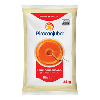 Leite Condensado Semidesnatado Bag 2,5 Kg Piracanjuba | MercadoLivre
