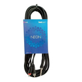 Cable Rca (2) A Plug Estereo 6,5 (1) 6 Mts Kwc 9019 Neon