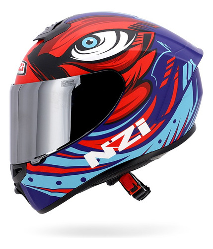 Casco Moto Integral Nzi Trendy + Visor - Vxv Motos