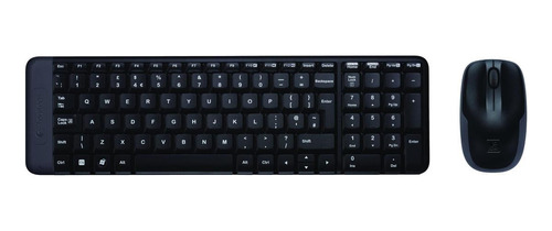 Kit De Teclado E Mouse Sem Fio Logitech Mk220 Português Br