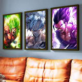 Pack 3 Cuadros De Dragon Ball 34x45 Cn Marco Imprimetuposter