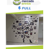  Decorativo Árvore Genealógica Familia Retrato Verde Mdf