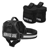 Chaleco Para Perro De Servicio Con Accesorios Desmontables