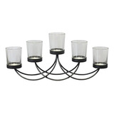 Stonebriar Vela Candelabro De Vidrio Transparente Brsp0082 A