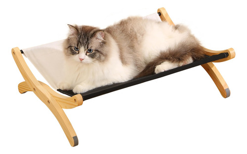 Cama Grande Para Gatos De Interior, Hamaca Elevada De Madera