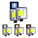 Par Faro Cuadrado Auxiliar Led Cob Ojo De Angel 3 Pulgadas F