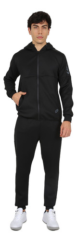 Conjunto Entrenamiento Lotto Diamond Hombre En Negro | Stock