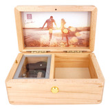 Caja Musical Personalizada Arce Grabado Foto Intercambiable