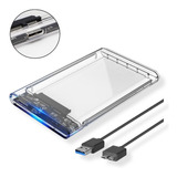 Case Para Hd Externo Transparente Usb Notebook Sata Protect