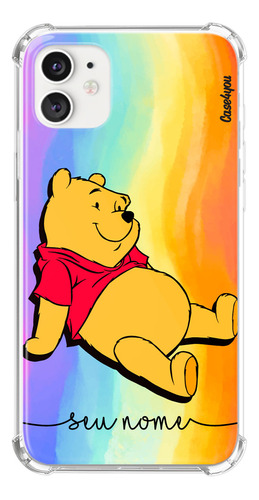 Capa Capinha Com Nome Personalizada Ursinho Pooh 3