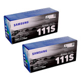 Pack X2 Tóner Samsung Mlt-d111s Para Impresora 1000p Negro