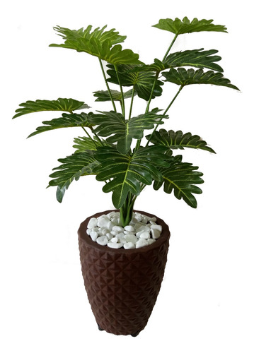 Planta Artificial Arranjo Ornamental+vaso Pronta Entrega