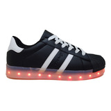 Zapatillas Con Luces Led Recargables Talles 40 Al 45 3 Color