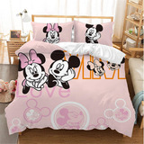 Minnie Mouse - Funda De Edredón Y Almohada Para Niños Y Niña