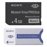 Tarjeta De Memoria Pro Duo 4gb + Adaptador Pro Duo