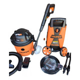 Set Hidrolavadora 1500psi + Aspiradora 6 Galones Truper