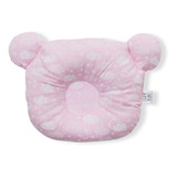 Travesseiro Almofada Rn Bebê Anatômico Para Bebê Nuvens Rosa