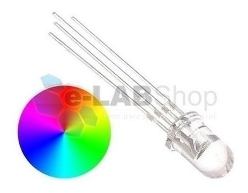 Led Rgb 5mm Canodo Comun 4 Patas Alto Brillo Arduino