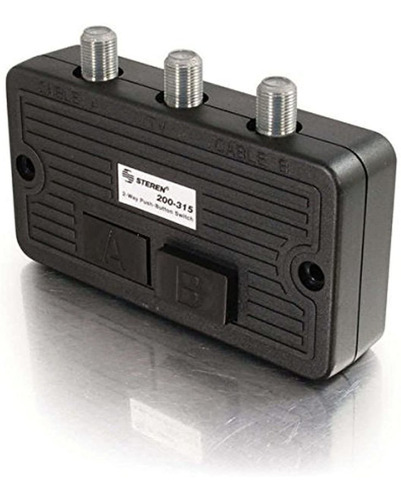 Steren - Interruptor De Red Coaxial Divisor De 2 Vias  Divi