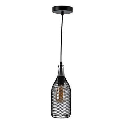 Lampara Colgante Vintage Copa Larga Negra Base E26 Negro | Envío gratis