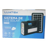 Kit Painel Solar Portátil 3 Lâmpadas Led Luz Emergência