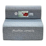 Sillón Cama 0.90 Cm ( 1 Plaza) Espuma Densidad 15 Color Gris